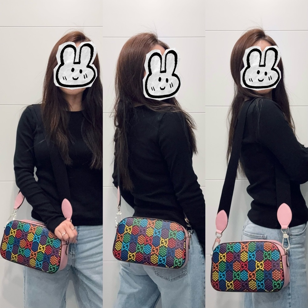Authentic Gucci psychedelic camera bag